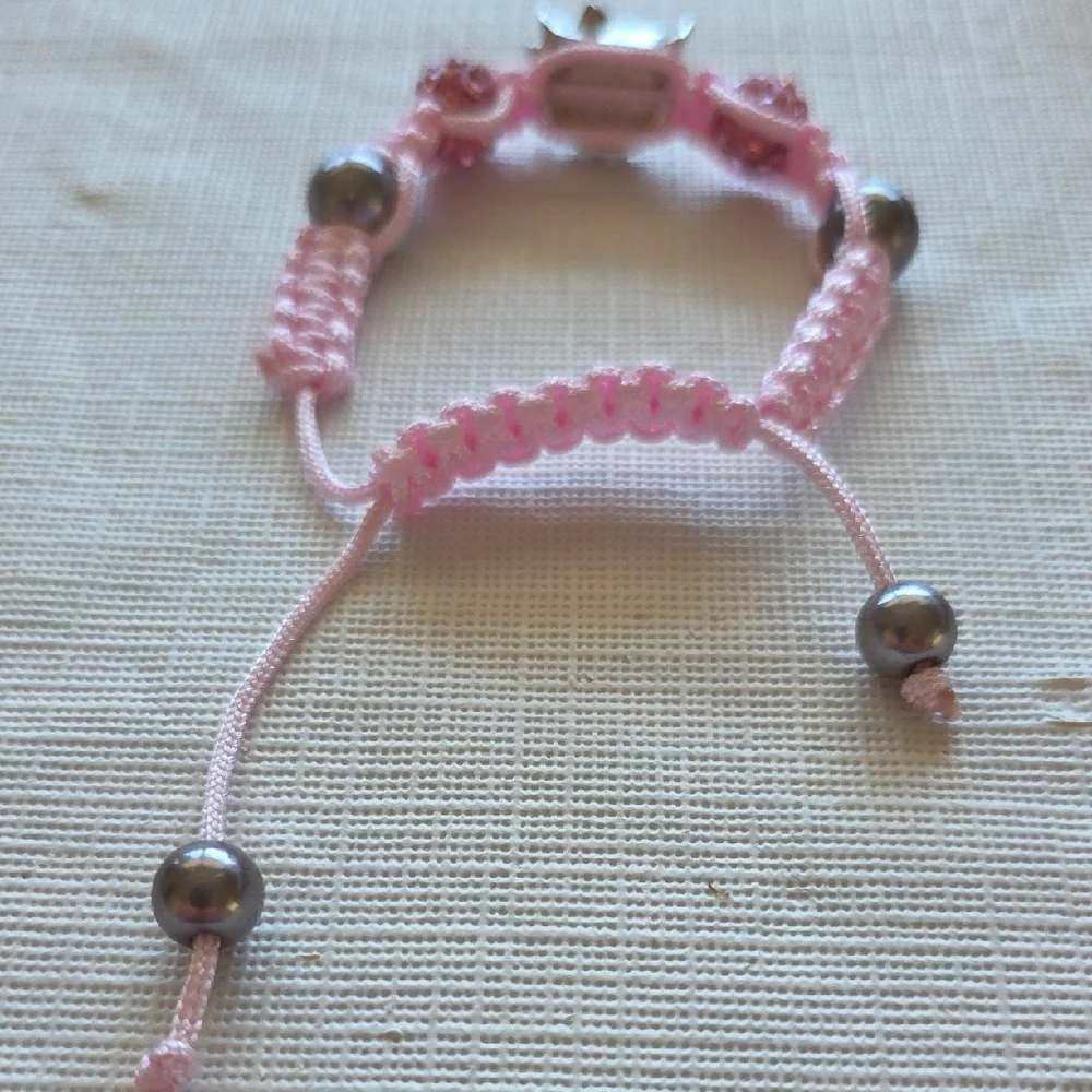 Hello Kitty Pink and Silver Charm Bracelet